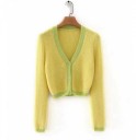 Pull en peluche pour femmes avec boutons G222 3
