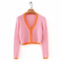 Pull en peluche pour femmes avec boutons G222 2