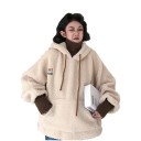 Pull en peluche pour femmes avec col roulé 3