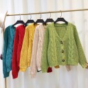 Pull en tricot pour femme avec boutons G209 2