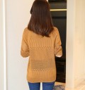 Pull en tricot pour femme avec fleur 1