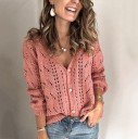 Pull en tricot pour femmes avec boutons G206 3