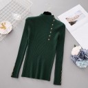 Pull en tricot pour femmes avec boutons 15