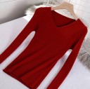 Pull en tricot pour femmes avec décolleté 14