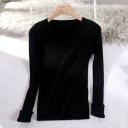 Pull en tricot pour femmes avec décolleté 5