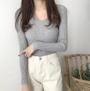 Pull en tricot pour femmes avec décolleté 2