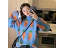 Pull en tricot pour femmes avec des carottes 1