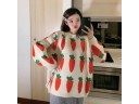 Pull en tricot pour femmes avec des carottes 3
