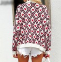 Pull en tricot pour femmes avec des cœurs 4