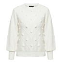 Pull en tricot pour femmes avec pompons G354 5