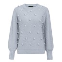 Pull en tricot pour femmes avec pompons G354 3