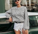 Pull en tricot pour femmes G358 1