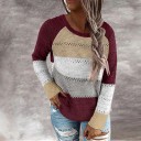 Pull en tricot rayé pour femmes G397 8