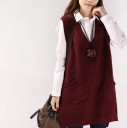 Pull en tricot sans manches pour femmes 4