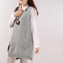 Pull en tricot sans manches pour femmes 2