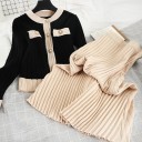 Pull et jupe pour femmes B1291 5