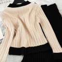 Pull et jupe pour femmes B1291 4