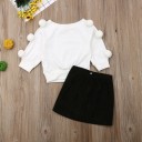 Pull et jupe pour fille L1304 2