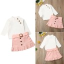Pull et jupe pour fille L1463 2