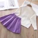 Pull et jupe pour filles L1213 1