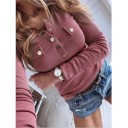 Pull féminin avec boutons G388 3