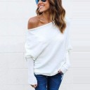 Pull femme à épaule dénudée 1