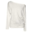 Pull femme à épaule dénudée 2