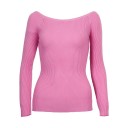 Pull femme à épaules dénudées 8