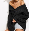 Pull femme à épaules tombantes J2450 2