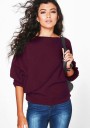 Pull femme à manches chauve-souris G313 5