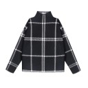 Pull femme à motif écossais 1