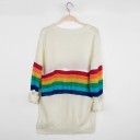 Pull femme avec arc-en-ciel 3
