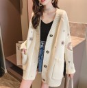 Pull femme avec boutons et poches A2331 3