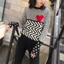Pull femme avec cœur A2352 1