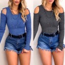 Pull femme avec découpes 1