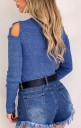 Pull femme avec découpes 2