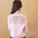 Pull femme avec dentelle G419 1
