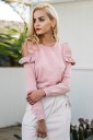 Pull femme avec des découpes à volants sur les épaules J2449 6