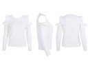 Pull femme avec des découpes à volants sur les épaules J2449 14
