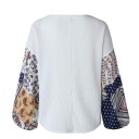 Pull femme avec des manches amples et à motifs 3