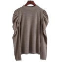 Pull femme avec des manches bouffantes 9