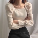 Pull femme avec des manches bouffantes G404 5