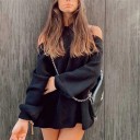 Pull femme avec épaules dénudées G329 2