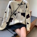 Pull Femme avec Imprimé de Vaches 1