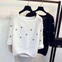 Pull femme avec motif d'oiseaux 1