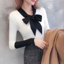 Pull femme avec nœud 2