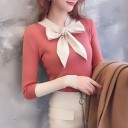 Pull femme avec nœud 5