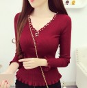 Pull femme avec perles A2122 6