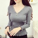Pull femme avec perles A2122 5