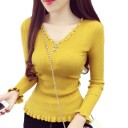 Pull femme avec perles A2122 7